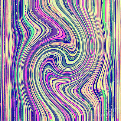 Rainbow Colored Scratch Art Warp Abstract Mixed Media by Rose  Santuci-Sofranko - Fine Art America