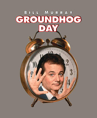 Groundhog Day Retro 90s Movie Comedy by Dacio Nunez