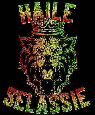 Wall Art - Digital Art - Haile Selassie Rastafari Reggae by Flippin Sweet Gear