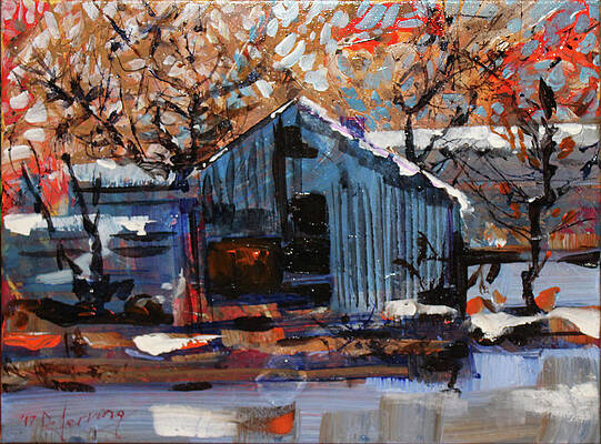 Halloween on Ice - Acrylic 16x12 by Doug Jerving Halloween on Ice - Acrylic 16x12 by Doug Jerving