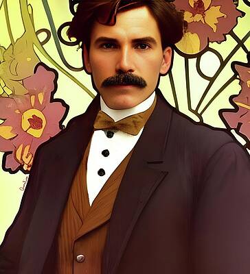 Wall Art - Digital Art - Handsome Suitor II by Annalisa Rivera-Franz