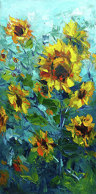 Happy Dancing Sunflowers by Sun Sohovich Happy Dancing Sunflowers by Sun Sohovich