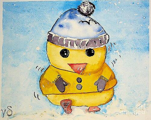 Happy Duckie Winter by Valerie Shaffer Happy Duckie Winter by Valerie Shaffer