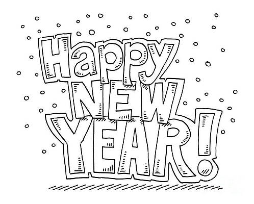 Premium Vector | Happy new year 2023 with rabbit doodle handdrawn design  for card invitation greeting