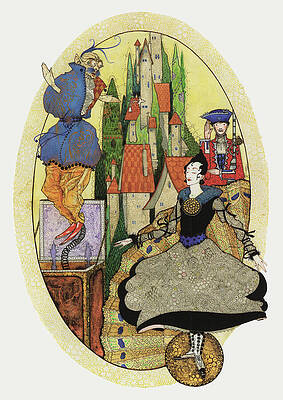 Wall Art - Drawing - Harry Clarke illustrations for Andersen's Fairy Tales 1916 - Frontispiece by Harry Clarke