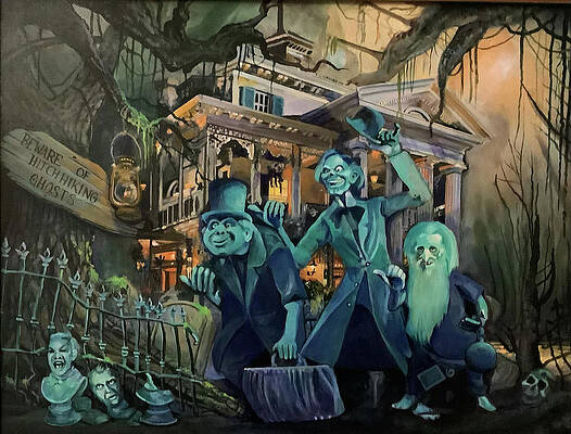 Wall Art - Painting - Haunted Mansion by John Alexopoulos