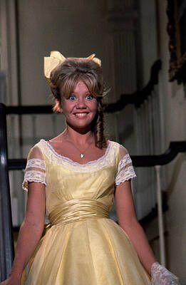 Wall Art - Photograph - Hayley Mills Elegant Yellow Dress Summer Magic 1963 Vintage by Silver Screen