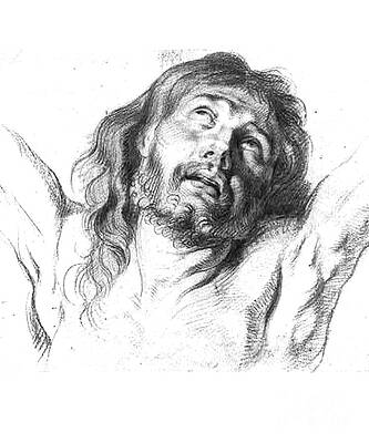 Wall Art - Digital Art - Head Of Christ by Flippin Sweet Gear