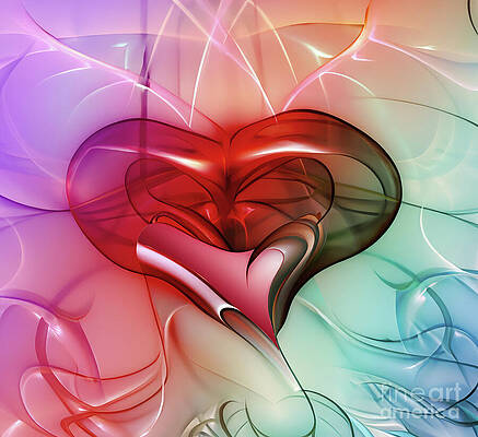 Wall Art - Digital Art - Heart Drop by William Gunn