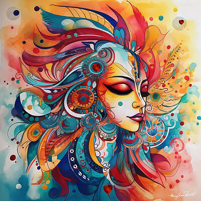 Wall Art - Digital Art - Heart of Mexico #2 by Mary Ann Benoit