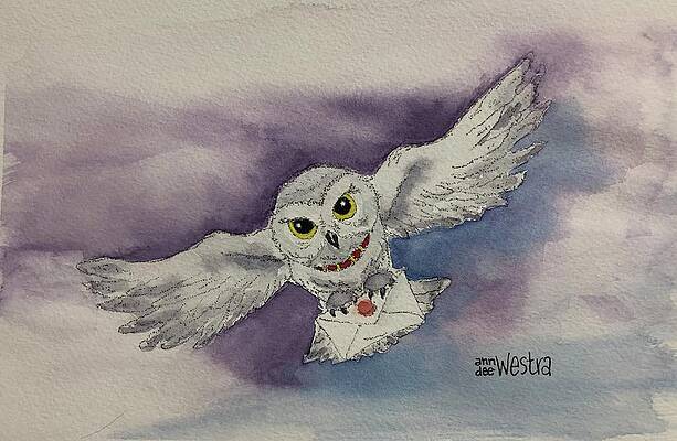 Barn Owl Vector Clipart. Snowy Owl Artwork. Flying Bird Line - Etsy Norway