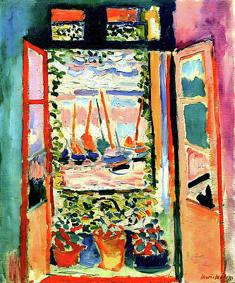 Wall Art - Painting - Henri Matisse - The Open Window by Jon Baran