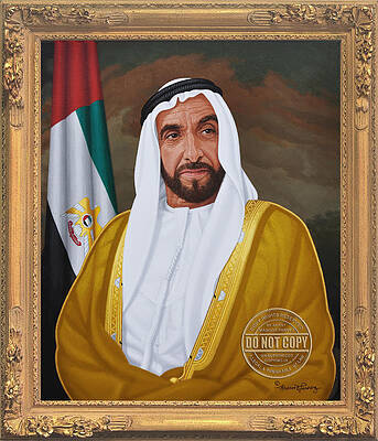 HH SHEIKHZAYED Bin Sultan Al Nahyan by Masood Parvez HH SHEIKHZAYED Bin Sultan Al Nahyan by Masood Parvez