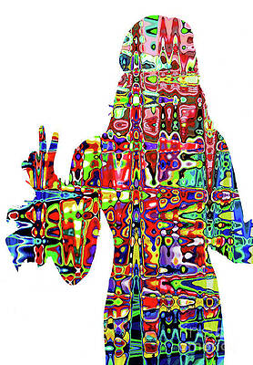 Hippie Peace Sign by Genevieve Esson Hippie Peace Sign by Genevieve Esson