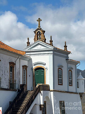 Wall Art featuring the photograph Historic Baroque Church In Ouro Preto by Leslie Brashear