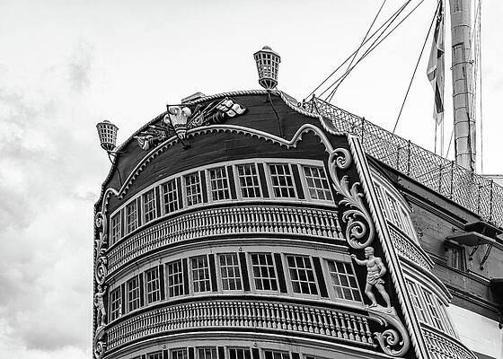 Wall Art featuring the photograph HMS Victory by Shirley Mitchell