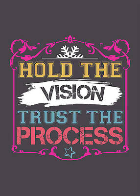Trust the Process Art Print by hulloskinnyjeans