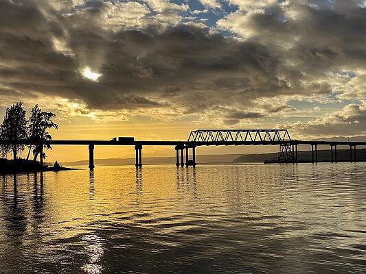 Hood Canal Floating Bridge by Jerry Abbott Hood Canal Floating Bridge by Jerry Abbott