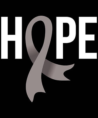 Wall Art - Digital Art - Hope Brain Cancer by Flippin Sweet Gear
