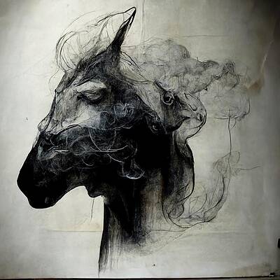 Wall Art - Digital Art - Horse and Hare Hatch a Heist  by Alexis King-Glandon