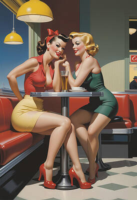 50s Pin Up Paintings for Sale - Fine Art America