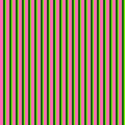 [ Thumbnail: Hot Pink, Dark Green, and Green Colored Stripes/Lines Pattern Acrylic Print ]