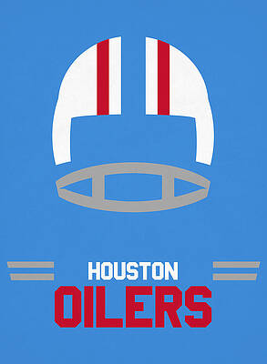 Houston Oilers Earl Campbell Art Print by Joe Hamilton - Fine Art