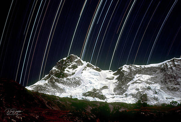 Huascaran and Stars by Dave Diegelman