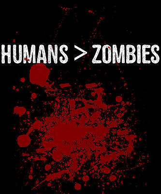 Wall Art - Digital Art - Humans Are Greater Than Zombies by Flippin Sweet Gear