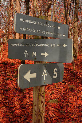 Humpback Rocks Appalachian Trail Sign by Raymond Salani III Humpback Rocks Appalachian Trail Sign by Raymond Salani III