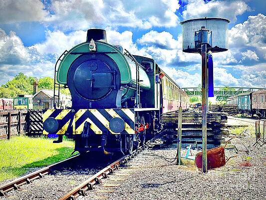 Wall Art - Photograph - Hunslet Works No 3890 NCB 66 Steam Locomotive by Gordon James