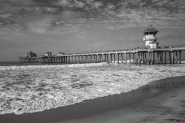 Huntington Beach Pier in Black and White by Cliff Wassmann Huntington Beach Pier in Black and White by Cliff Wassmann