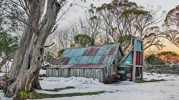 Hut in the Snow by Mark Lucey Hut in the Snow by Mark Lucey