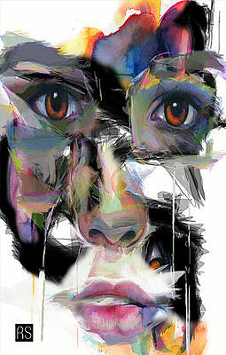 Wall Art - Painting - I can See every Angle by Rafael Salazar