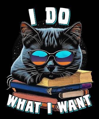 Wall Art - Digital Art - I Do What I Want Cat by Flippin Sweet Gear