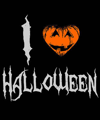 Wall Art - Digital Art - I Love Halloween by Flippin Sweet Gear