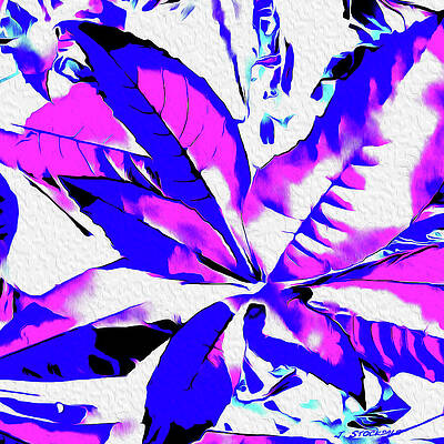 Wall Art - Digital Art - I Love Leaves 4 by Stocksom Art Prints