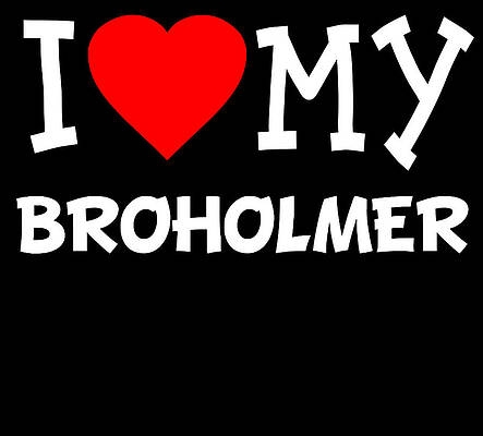 Wall Art - Digital Art - I Love My Broholmer Dog Breed by Flippin Sweet Gear