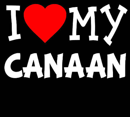 Wall Art - Digital Art - I Love My Canaan Dog Breed by Flippin Sweet Gear