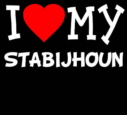 Wall Art - Digital Art - I Love My Stabijhoun Dog Breed by Flippin Sweet Gear