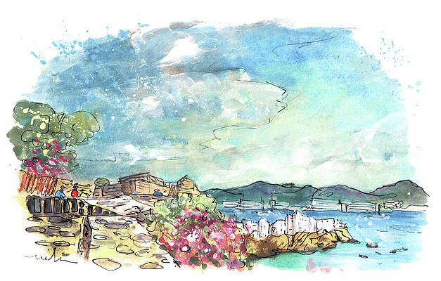 Wall Art - Painting - Ibiza Town 09 by Miki De Goodaboom