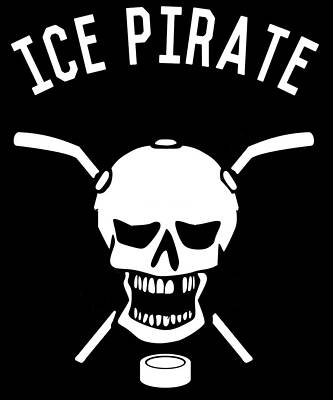 Wall Art - Digital Art - Ice Pirate Hockey by Flippin Sweet Gear