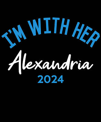 Wall Art - Digital Art - Im With Her Alexandria Ocasio-Cortez 2024 by Flippin Sweet Gear