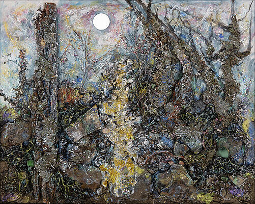 Wall Art - Mixed Media - In the Moonlight by Susan Orosz