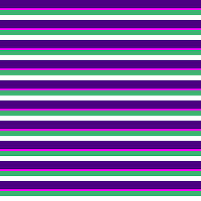 [ Thumbnail: Indigo, Fuchsia, Sea Green, and White Colored Stripes/Lines Pattern Acrylic Print ]