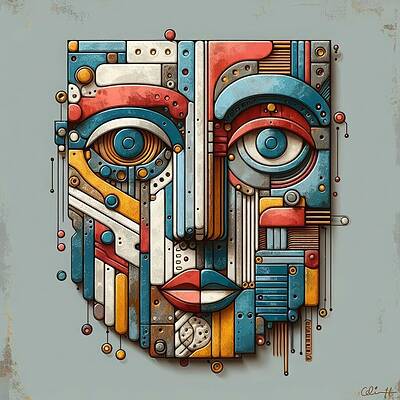 Wall Art - Digital Art - Mask #8 by Colin Hardman