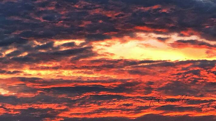 Inferno Wave Sunset by Ruben Carrillo Inferno Wave Sunset by Ruben Carrillo