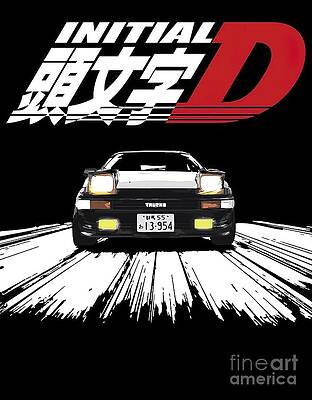 initial d' Poster, picture, metal print, paint by Thogi Gio