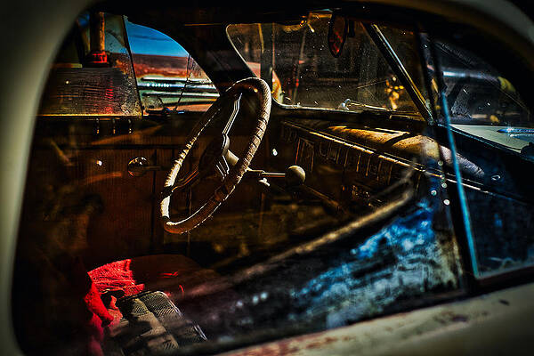 Wall Art - Photograph - Inside an Abandoned Car by Stuart Litoff