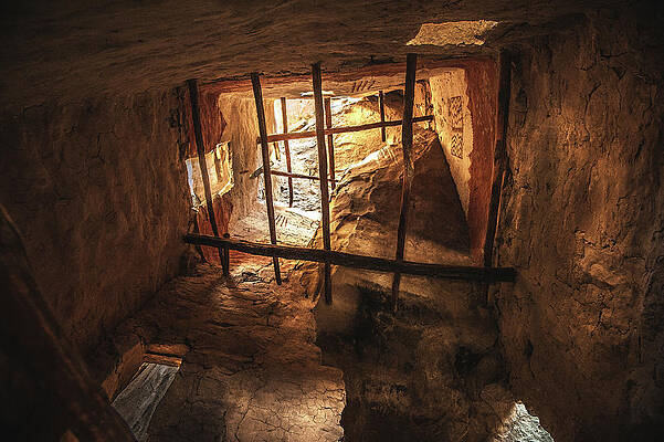 Wall Art - Photograph - Inside Square Tower at Cliff Palace - Mesa Verde, Colorado by Abbie Matthews